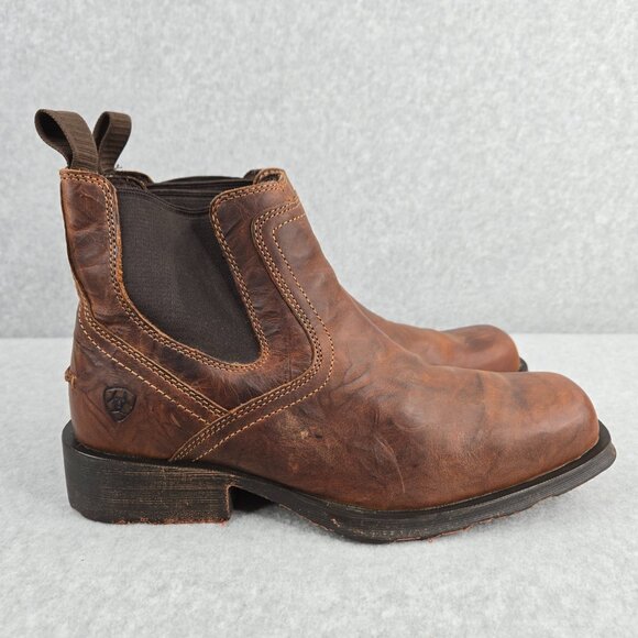 Ariat Chelsea Boots Mens Size 10 EE Rambler Brown Leather Western Cowboy Ankle main image 8